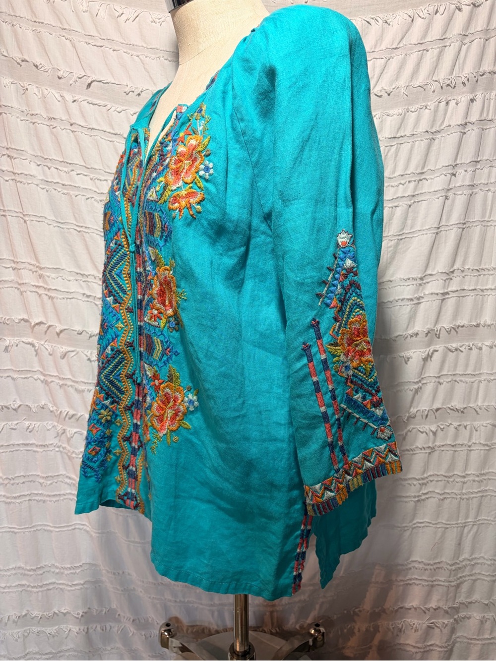 Johnny Was Sentrie Peasant Blouse - Picture 3 of 13